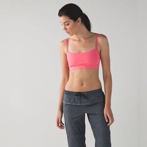 Lululemon Straight Up Bra, Pink Lemonade, size 4, VGUC
